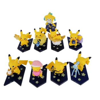 10 Stilov Pokemon Dejanje Slika 5 CM Star Parada Vrsto Številke Modela Igrača Pikachu Anime Otroci Zbirajo Lutke Rojstni dan Darila