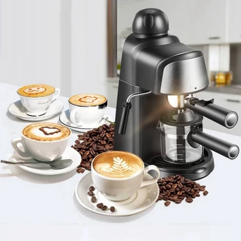 240 ml 800W Gospodinjski Espresso Stroj Paro Mleka Pena, Mala Mini polavtomatski aparat za Kavo CM6810 EU Plug