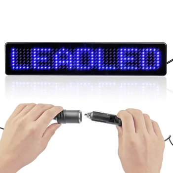 2PCS 9 inch LED Avto Zaslon angleški Oddaljen Nadzor LED Avto Prijavite Odbor LED Programabilni Pomikanjem Sporočilo Zaslonu Znak, Lučka