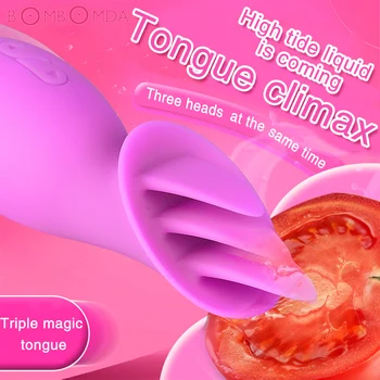 Jezik Vibrator Sex Igrače za Odrasle Ženske Klitoris Nastavek Stimulator Lizanje Igrača Vagina Muco Massager Ženski Masturbator