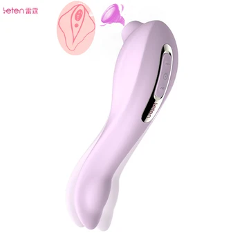 Leten Bedak Nastavek Massager Dildo Multispeed Lizanje Vagina Sesanju Vibrator za Klitoris Stimulacije Vibrador Sex Igrače za Ženske